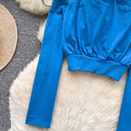 Chic Cross-strap Solid Color Top