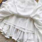Niche Lace Patchwork Ruffled Dress