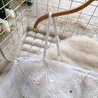 Fairy Sequined Embroidery Slip Top