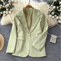 OL Outfit Solid Color Blazer