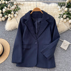 OL Outfit Solid Color Blazer