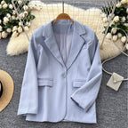 OL Outfit Solid Color Blazer
