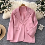 OL Outfit Solid Color Blazer