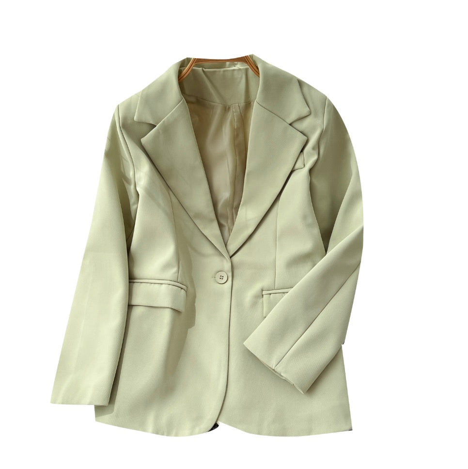 OL Outfit Solid Color Blazer