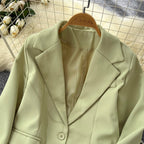 OL Outfit Solid Color Blazer