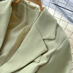 OL Outfit Solid Color Blazer