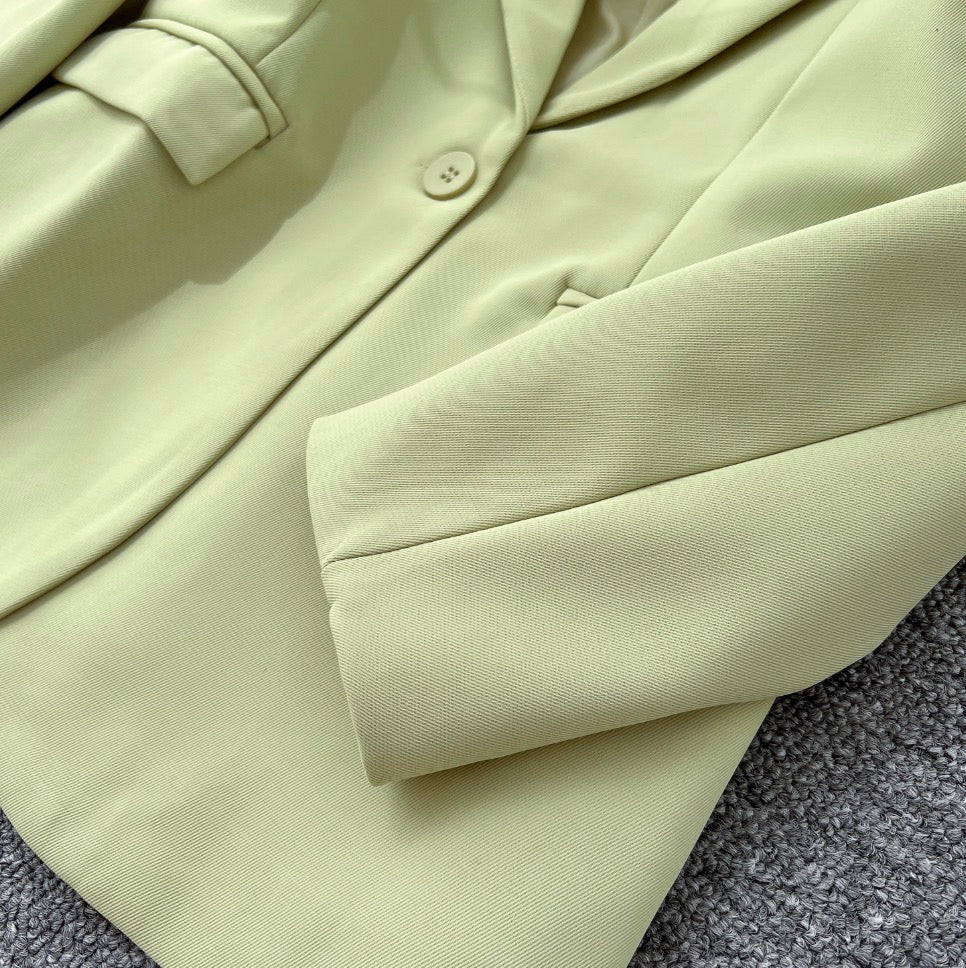 OL Outfit Solid Color Blazer