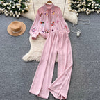Sweetie Shirt & Draped Trousers 2Pcs