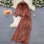 Sweetie Shirt & Draped Trousers 2Pcs