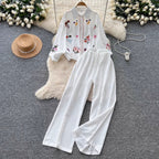Sweetie Shirt & Draped Trousers 2Pcs