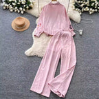 Sweetie Shirt & Draped Trousers 2Pcs