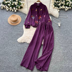 Sweetie Shirt & Draped Trousers 2Pcs