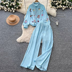 Sweetie Shirt & Draped Trousers 2Pcs