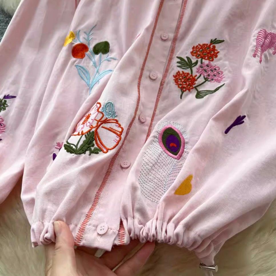 Sweetie Shirt & Draped Trousers 2Pcs