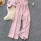 Sweetie Shirt & Draped Trousers 2Pcs