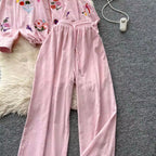 Sweetie Shirt & Draped Trousers 2Pcs