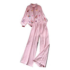 Sweetie Shirt & Draped Trousers 2Pcs