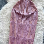 Vintage Fringed Waist-slimming Dress