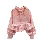 Irregular Design Ruffled Pendulum Shirt