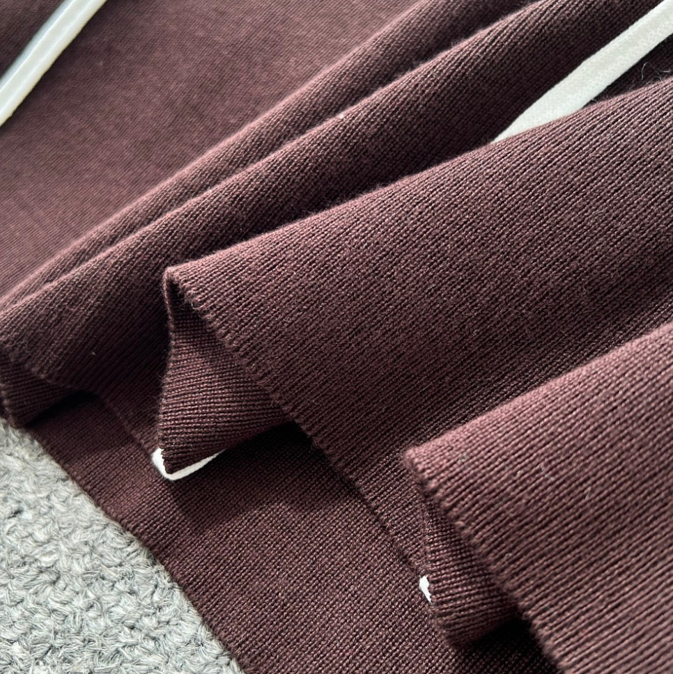 Crew Neck Color-blocking Dress