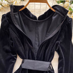 Beaded Suede Dress & Shorts 2Pcs