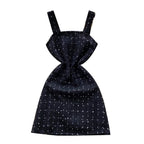 Tweed Slip Dress & Sweater 2Pcs