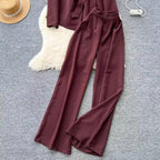 Suit-collar Blazer & Trousers OL 2Pcs