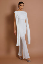 Solid Swing Collar Bell Jumpsuit