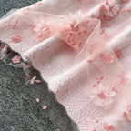 3d Embroidery Cardigan & Skirt 2Pcs