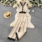 Vest & Sweater & Trousers Knitted 3Pcs