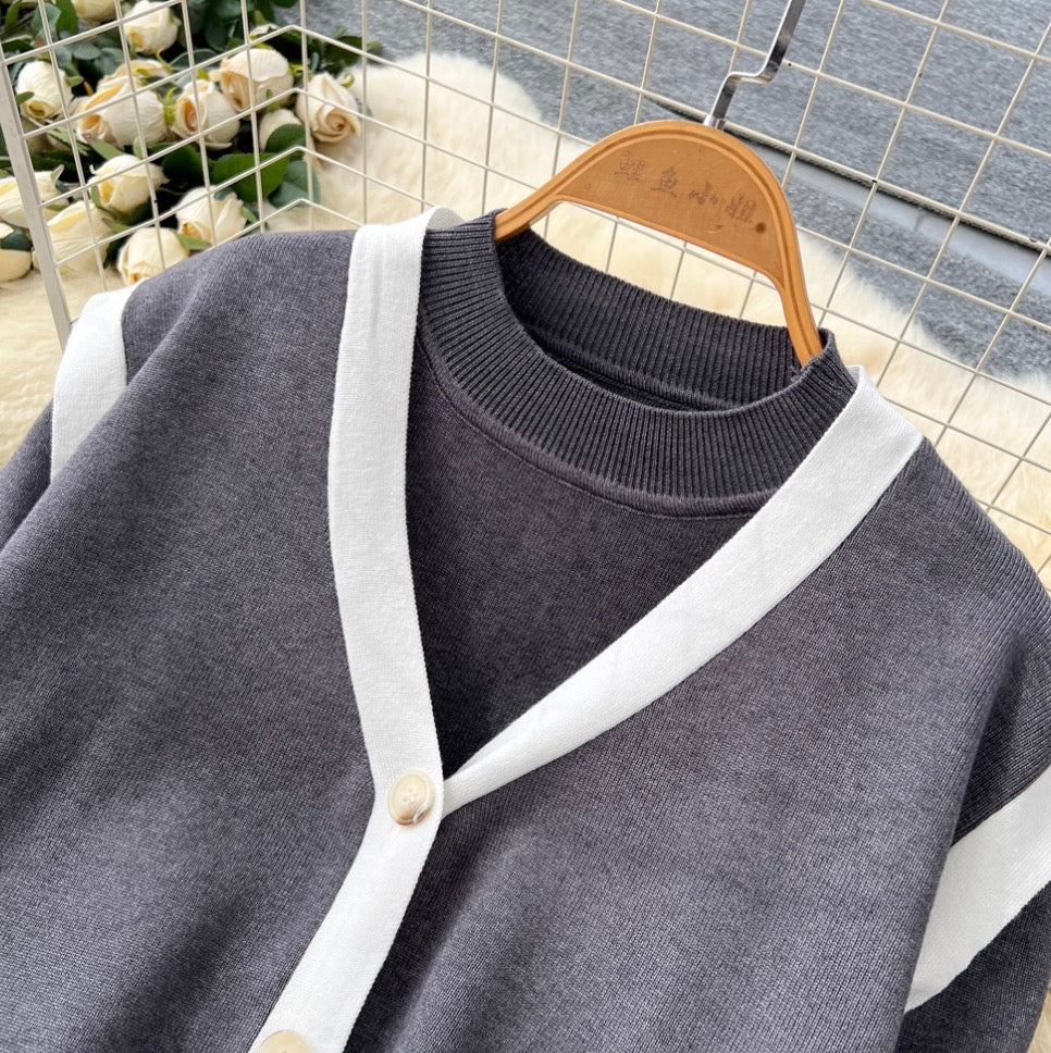Vest & Sweater & Trousers Knitted 3Pcs
