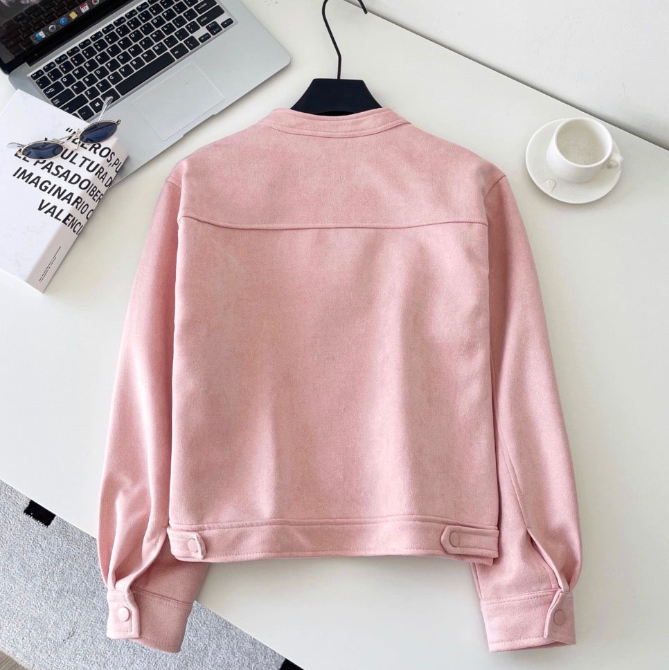 Sweetie Lace Patchwork Pink Jacket