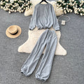 Sweatshirt & Ankle-slim Trousers Sportswear 2Pcs