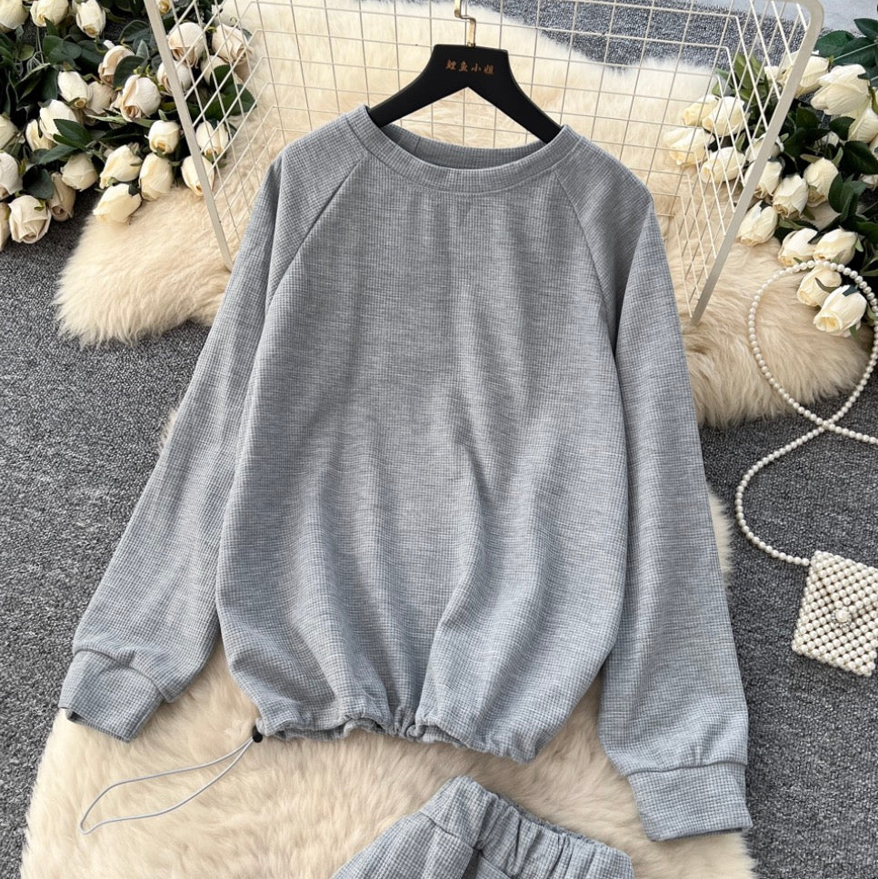 Sweatshirt & Ankle-slim Trousers Sportswear 2Pcs