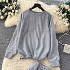 Sweatshirt & Ankle-slim Trousers Sportswear 2Pcs
