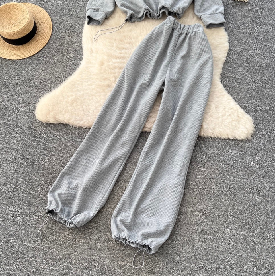 Sweatshirt & Ankle-slim Trousers Sportswear 2Pcs