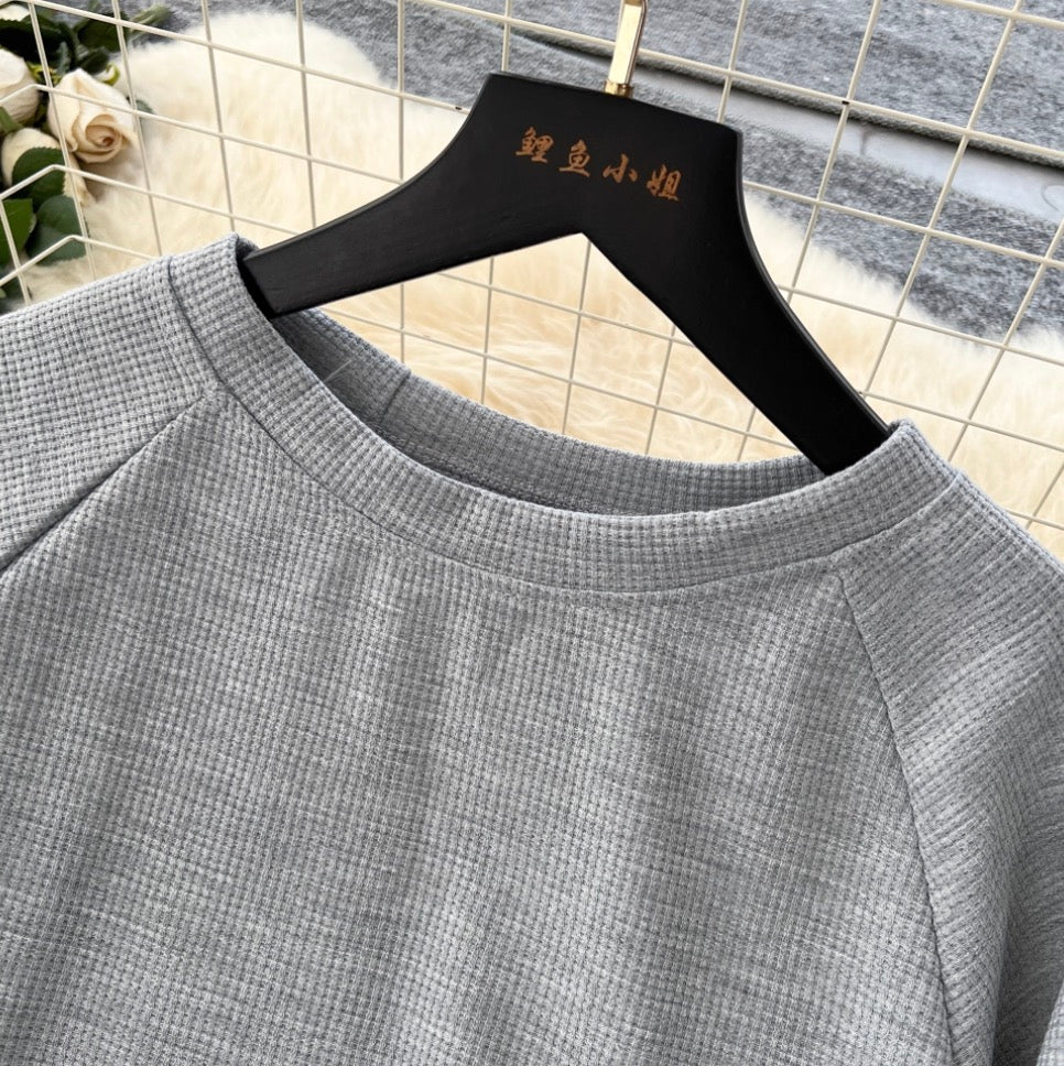Sweatshirt & Ankle-slim Trousers Sportswear 2Pcs