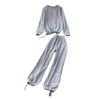 Sweatshirt & Ankle-slim Trousers Sportswear 2Pcs