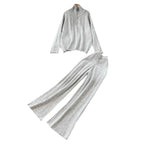 Turtleneck Knitwear & Trousers Casual 2Pcs