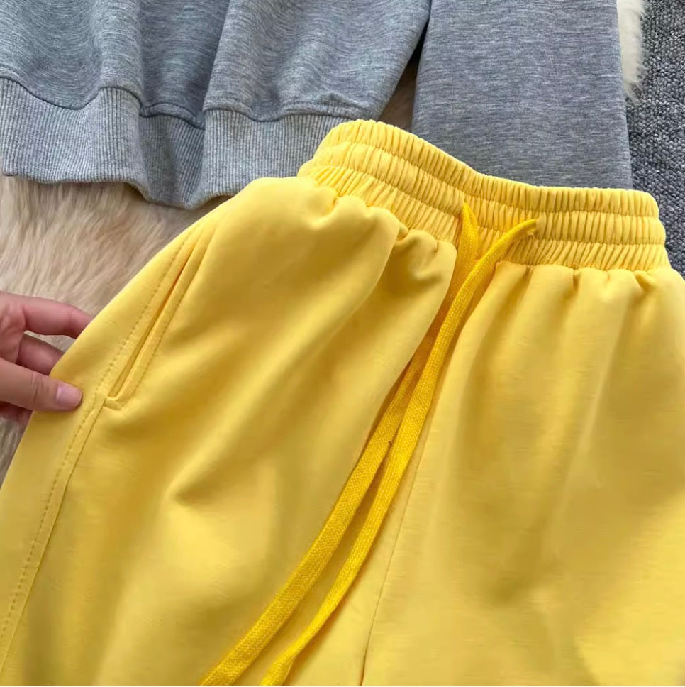 Print Sweatshirt & Trousers Sportswear 2Pcs
