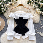 Faux Two-pieces Knotted Top