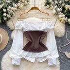 Faux Two-pieces Knotted Top