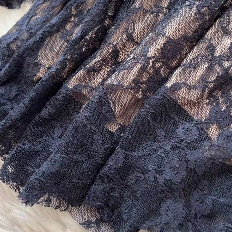 Elegant Embroidery Lace Fishtail Dress