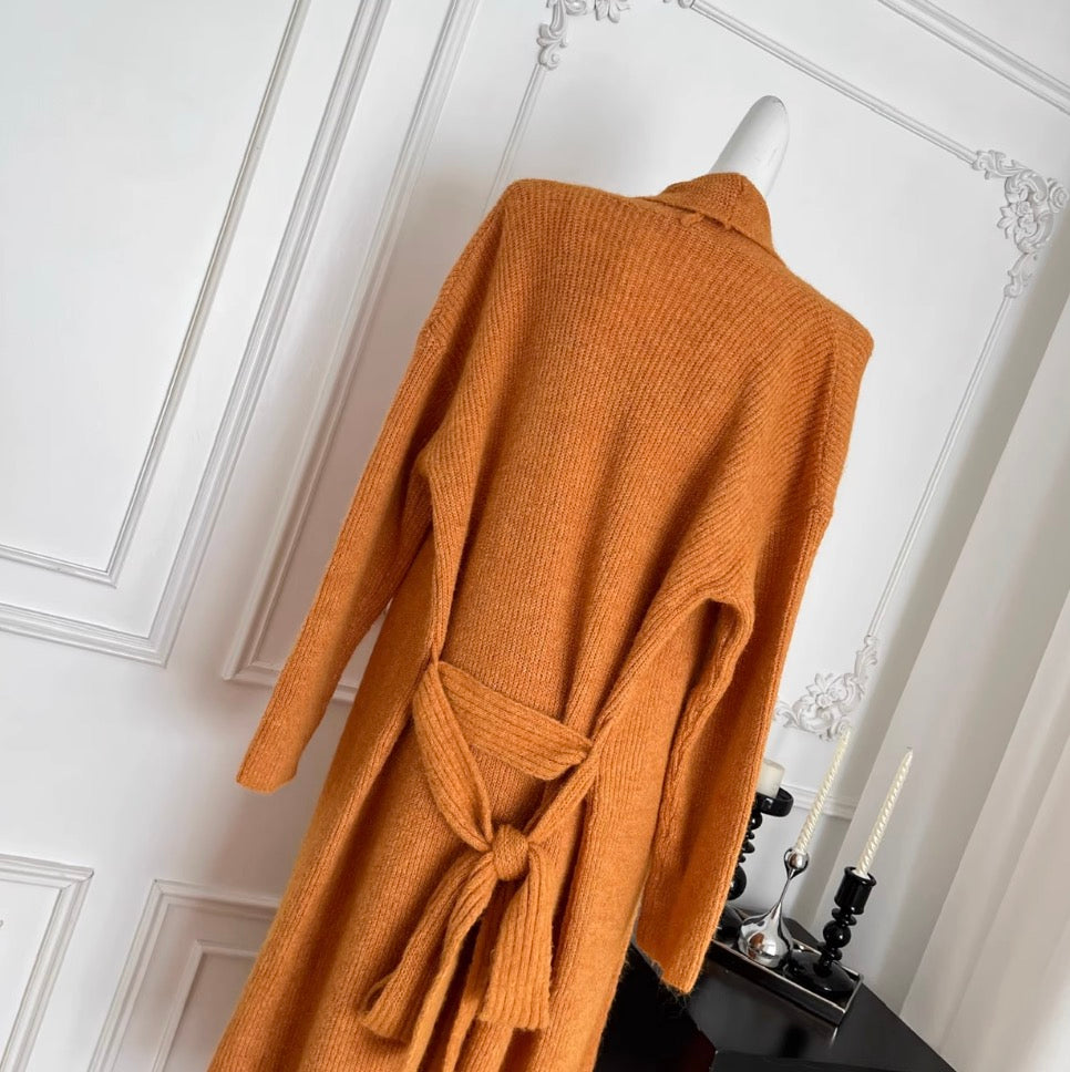Cardigan & Slip Dress & Ribbon Knitted 3Pcs