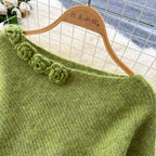 Asymmetric Knitwear & Skirt Knit 2Pcs
