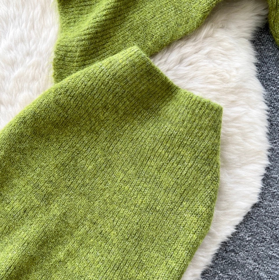 Asymmetric Knitwear & Skirt Knit 2Pcs