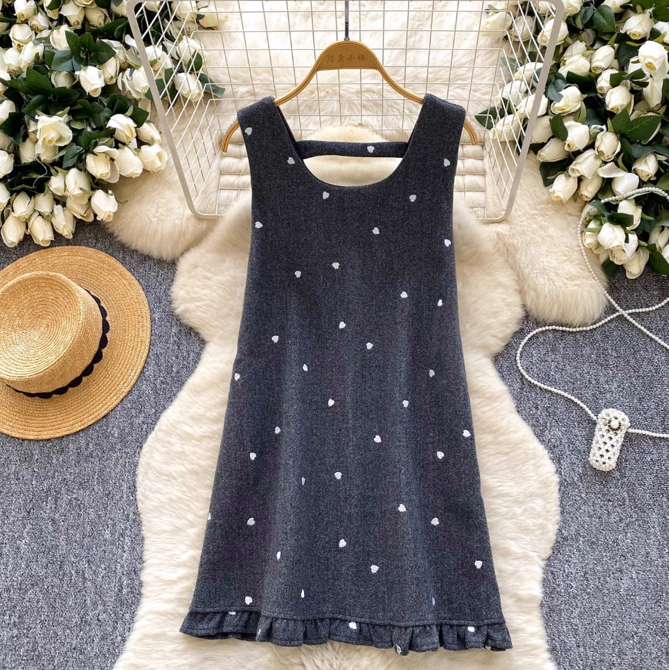 Sweetie Sweater & Polka-dot Dress 2Pcs
