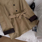 Vintage Stand Collar Trench Coat