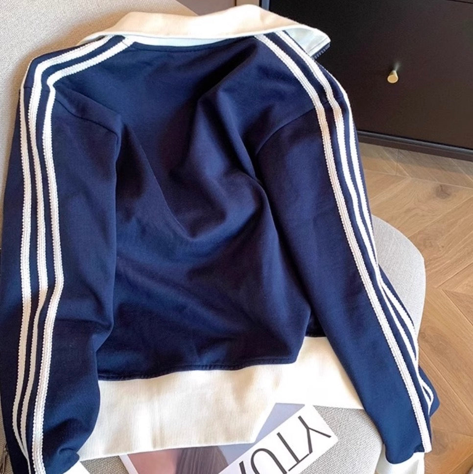 Color-blocking Patchwork Baseball Jacket
