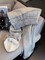 Chic Ripped Patchwork Jeans